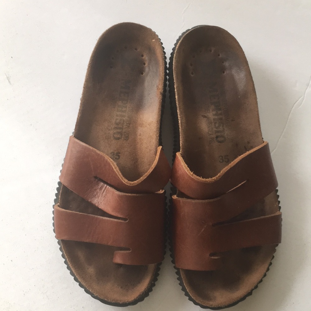 MEPHISTO Slip on Sandals Sz 35